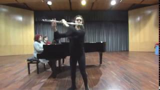 Gabriel Fauré  Fantasie for flute in E minor Op79 Andantino Allegro  Clara Marques [upl. by Battista]