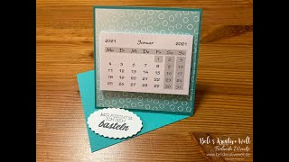 Aufstellkalender Tischkalender basteln  Eine Anleitung mit den Produkten von Stampin´Up [upl. by Nereus172]