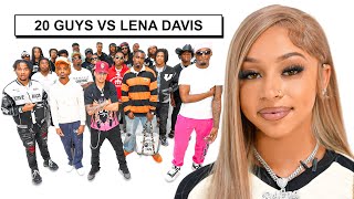 20 GUYS VS 1 INFLUENCER LENA DAVIS [upl. by Schulze]