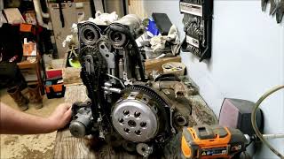 Cannondale 440 engine disassemble [upl. by Krystyna]