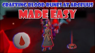 Quick Guide to Runecrafting Blood Runes at Arceuus in OSRS [upl. by Osyth752]