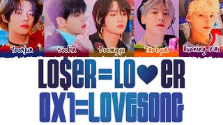 TXT  LOSERLOVER ✗ 0X1LOVESONG 1 Hour Loop Lyrics [upl. by Ettenan]