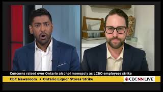 LCBO strike shows why Ontario provincial liquor monopoly can no longer be sustained  David on CBCNN [upl. by Enelam]