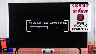 LG Smart TV How to Logout of Netflix Sign Out [upl. by Camille]