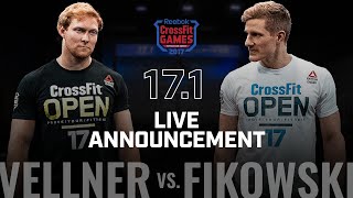 Brent Fikowski vs Pat Vellner — CrossFit Open Announcement 171 [upl. by Haimehen759]