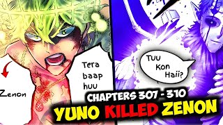 God Of Wind YUNO vs Dark Triads ZENON Black Clover Manga Chapters 307 310 Explained HINDI [upl. by Kevin]