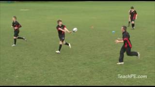 Basic Rugby Drills  Line drill [upl. by Ynnattirb]