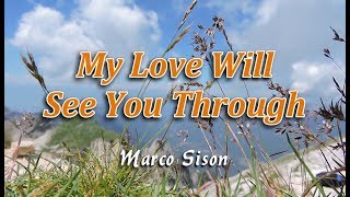 My Love Will See You Through  Marco Sison  KARAOKE VERSION [upl. by Etteuqaj]