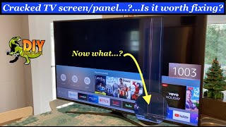 Cracked TV screen or panel  Is it worth fixing [upl. by Barri]