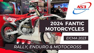 2024 Fantic Team motorcycles inc Rally MX amp Enduro on display at EICMA 2023 [upl. by Atile392]