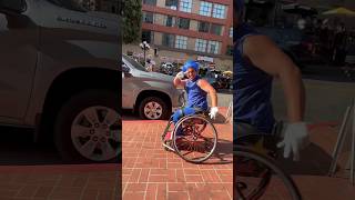 Gotta Go Fast ♿️🔵🦔 sonicthehedgehog wheelchair [upl. by Innig]