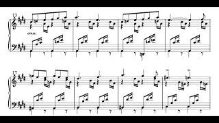 Melodie Op 4 No 2 F Hensel Score Animation [upl. by Wil]