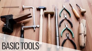 MOST BASIC SILVERSMITHING TOOLS How to make jewelry Metalsmithing for beginners [upl. by Lasonde879]