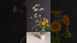 Gerbera and Gypsophila Floral Arrangement flowermaking flowers [upl. by Gnil995]