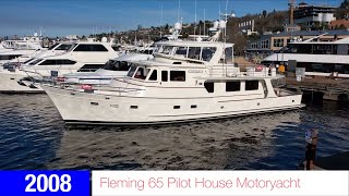 2008 Fleming 65 Pilothouse Motoryacht quotJOURNEYquot  Walk Through Video [upl. by Lucrece425]