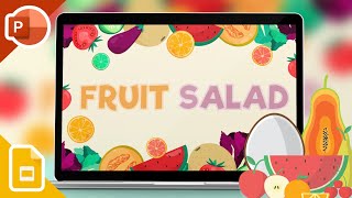 FRUIT SALAD  Free Game amp Instructional PowerPoint for ESL EFL and Foreign Languages [upl. by Fredric]