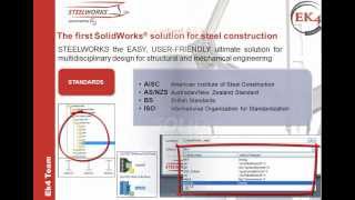 SolidWorks PLUG IN  EK4 SteelWorks  Es3 [upl. by Haag]