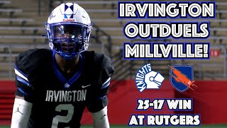 Irvington 25 Millville 17  Rumble on the Raritan  Blue Knights Win North South Battle [upl. by Nesnaj]