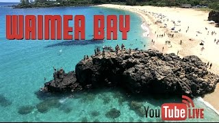 Waimea Bay LIVE from the Drone  North Shore Oahu Drone Tour [upl. by Ballman979]