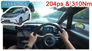 2023 BYD Dolphin Premium Extended Range  Malaysia POV Genting Run 冲上云霄 CC Subtitle [upl. by Lamb]