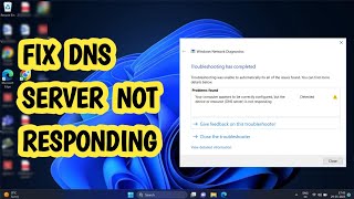 Fix DNS Server Not Responding on Windows 1110 EASY [upl. by Kresic582]