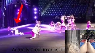 girl breaks both ankles gymnastics  Gymnastics Fails [upl. by Narok558]