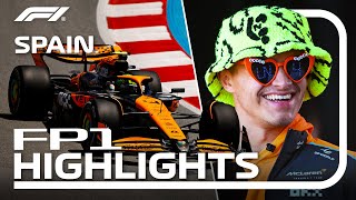 FP1 Highlights  2024 Spanish Grand Prix [upl. by Annirok]