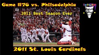 Stratomatic Baseball 2011 St Louis Cardinals Game 76 vs Philadelphia [upl. by Adela289]