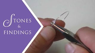 Jewelry Making Techniques  How to Finish an Earring Hoop [upl. by Ikairik]