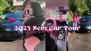 Decorate My New Car With Me  Finisher Car Tour  2023 Hyundai Elantra [upl. by Trueblood]