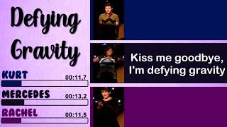 Glee  Defying Gravity Season 5 Version  Line Distribution  Lyrics [upl. by Gierc]