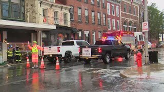 Flooding concerns in Pottsville after heavy rainfall [upl. by Shulem]