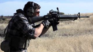 M16A4 clone hammered pair moving and shooting [upl. by Htinek]