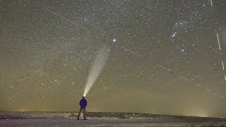 Night Photography amp Time Lapse Tutorial During Quadrantids Meteor Shower  Sony RX10iii [upl. by Nanerb]