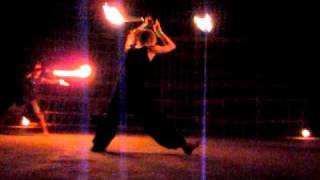 Fireswords and firestaff Spark Circus performance [upl. by Langan]