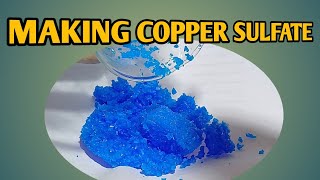 HOW TO MAKE COPPER SULFATE  PREPARATION OF MAKING COPPER SULFATE  GOLD LEACHING INGREDIENTS [upl. by Ailaro245]