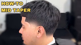 EASY Barber Tutorial💈 STEPBySTEP Mid Taper fade [upl. by Nymzaj]