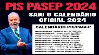 PIS PASEP 2024 SAIU O CALENDÁRIO OFICIAL VEJA QUAL A DATA DO SEU ABONO SERÁ PAGO DUPLO [upl. by Randolph]