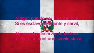 Dominican Republic National Anthem English lyrics [upl. by Pinette]