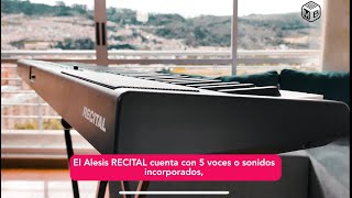 Alesis RECITAL 🎹  REVIEW  Piano 88 teclas semipesadas para profesionales y estudiantes [upl. by Kciredec456]