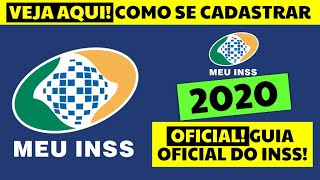 MEU INSS COMO SE CADASTRAR NO MEU INSS 2021 [upl. by Ellehsyt]