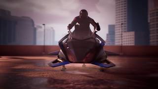 Introducing our flying Motorcycle THE SPEEDER [upl. by Nilauqcaj870]