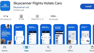 How To Install Skyscanner Flights Hotels Cars Apps  How To Download Skyscanner Flights Hotels Cars [upl. by Aneeres]