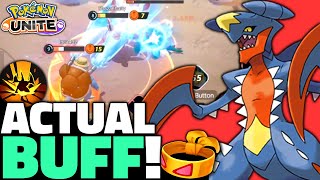 Pokémon Unite Garchomp Build that was ACTUALLY BUFFED😱 Master Gameplay amp Held Items [upl. by Keithley]