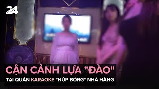 Cận cảnh lựa quotđàoquot tại quán karaoke quotnúp bóngquot nhà hàng  VTV24 [upl. by Renrag]