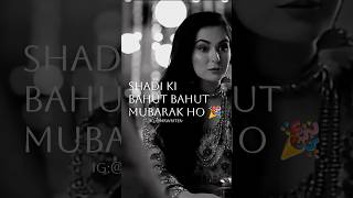 shadi Mubarak ho 🥹  Anaa drama  haniaamir status shorts sadstatus viral [upl. by Olbap199]