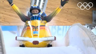 Bobsleigh Beijing 2022  4man heats highlights [upl. by Vudimir716]