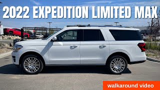 2022 Ford Expedition Limited MAX  walkaround video [upl. by Namruht]