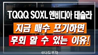 TQQQ SOXL 엔비디아 테슬라 지금 매수 포기하면 후회할 수 있는이유 상승추세에도 눌림하락은 늘 발생했습니다 단기 고점 신호가 발생했으니 이 가격에 하단매수 대응하세요 [upl. by Alison]