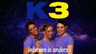 K3  Iedereen is anders Karaoke  Acapella [upl. by Mehetabel]